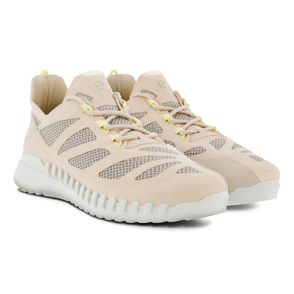 Tenis Mujer - ECCO Zipflex Bajos Tex - Beige - DGH173962